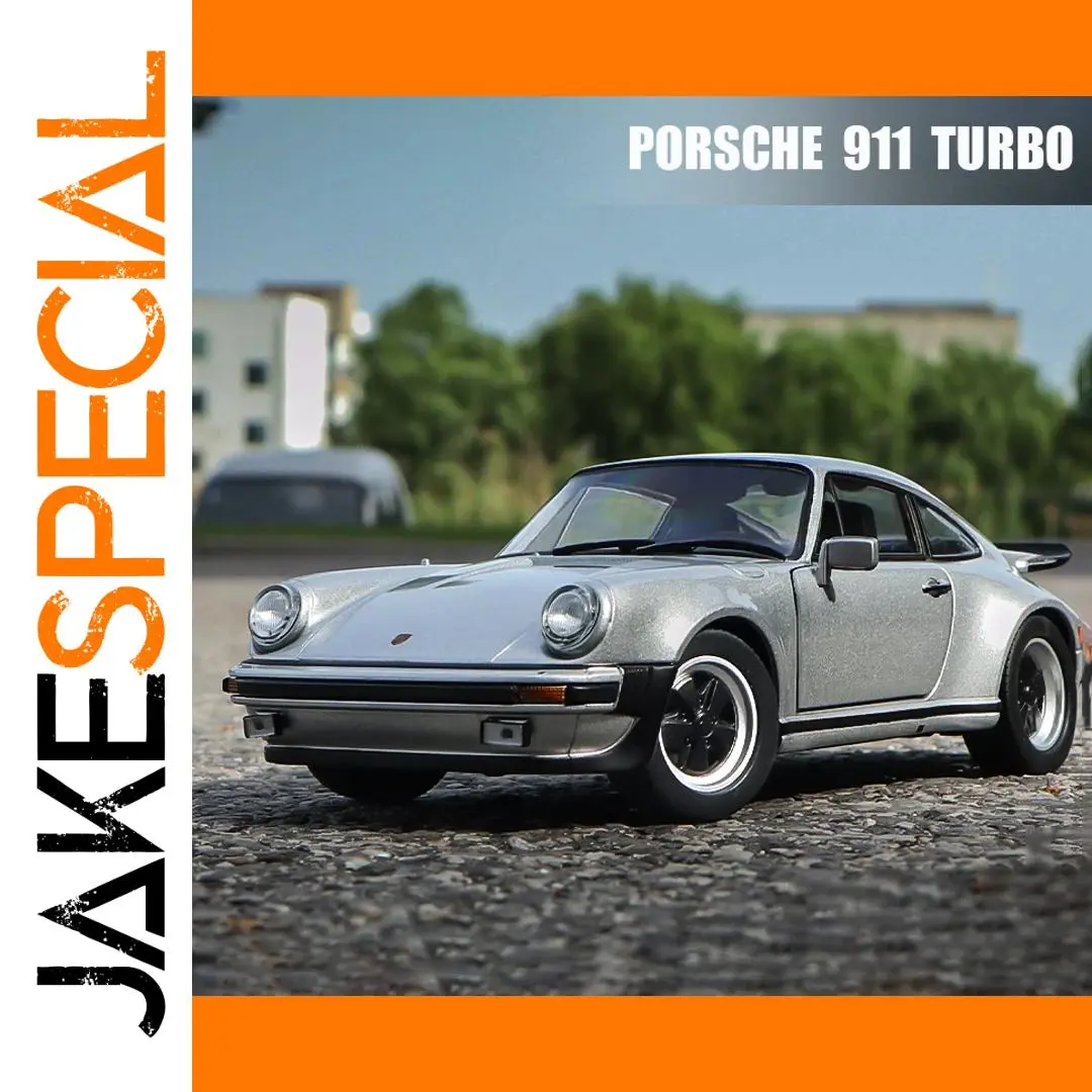 WELLY 1:24 Scale Silver 1974 Porsche 911 Turbo 1 WELLY 1:24 Scale Silver 1974 Porsche 911 Turbo