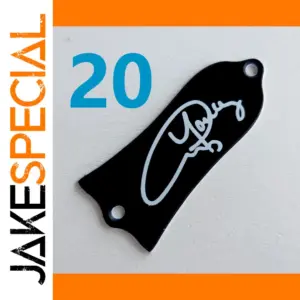 Black Electric Guitar Truss Rod Cover Plate