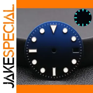 28.5mm Blue Luminous Dial for NH34/NH35 Movements