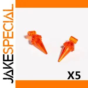 Vibrant Orange Tactical Building Block Accessories X5