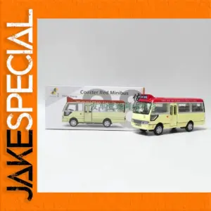 1/64 Scale Diecast Red Minibus Model