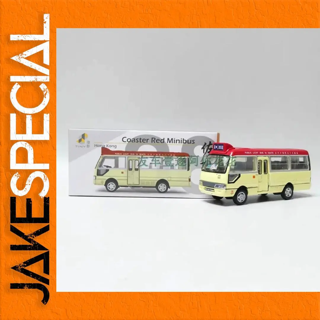 1/64 Scale Diecast Red Minibus Model 1 1/64 Scale Diecast Red Minibus Model