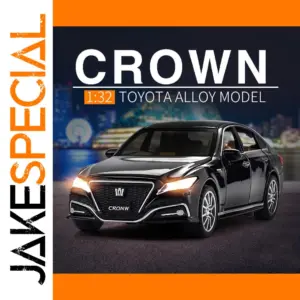 1:32 Black Toyota Crown Diecast Model Car