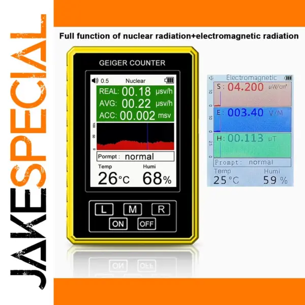 2-in-1 EMF Geiger Counter XR-3 Pro