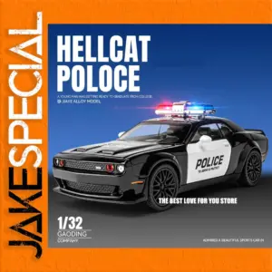 Dodge Hellcat Police Toy Car 1:32 Scale Model