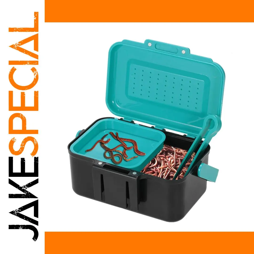 Portable Fishing Lure Box with Vents and Handle 1 Portable Fishing Lure Box with Vents and Handle
