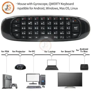 C120 Backlit Fly Air Mouse - Smart TV Remote 8 7cd00e039f6f461996fe5658 with overlay