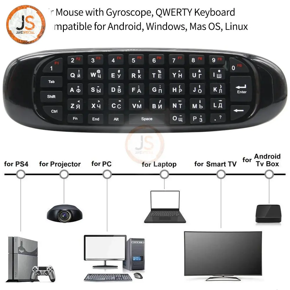 C120 Backlit Fly Air Mouse - Smart TV Remote 2 C120 Backlit Fly Air Mouse - Smart TV Remote - Image 2