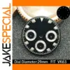 29mm Black VK63 Movement Watch Dial