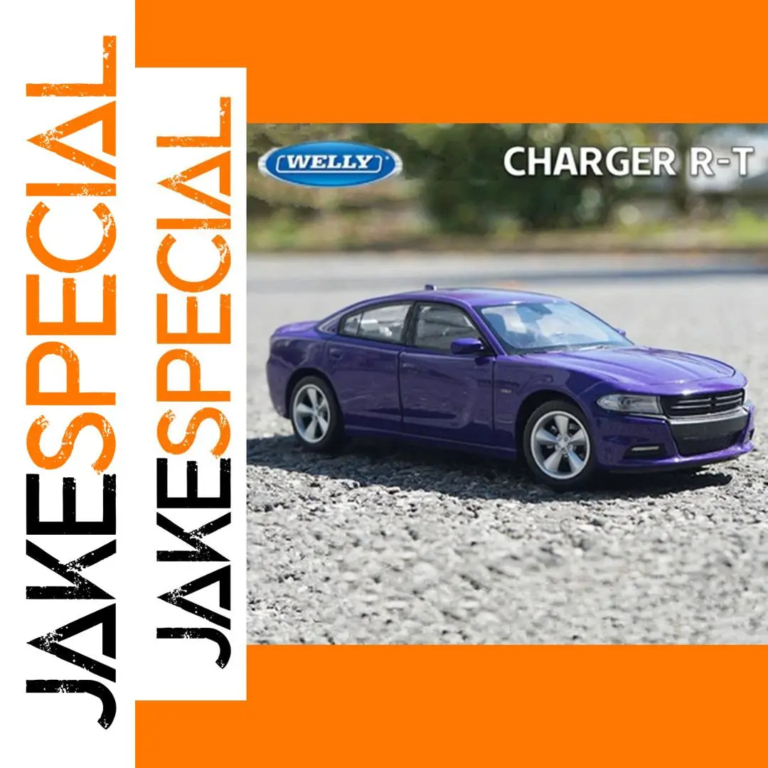 WELLY 1:24 Purple 2016 Dodge Charger R/T Model 1 WELLY 1:24 Purple 2016 Dodge Charger R/T Model