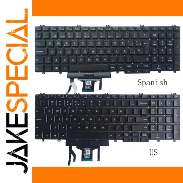 Backlit Keyboard for Dell Precision and Latitude