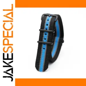 Stylish Nylon Watch Strap with Metal Loops