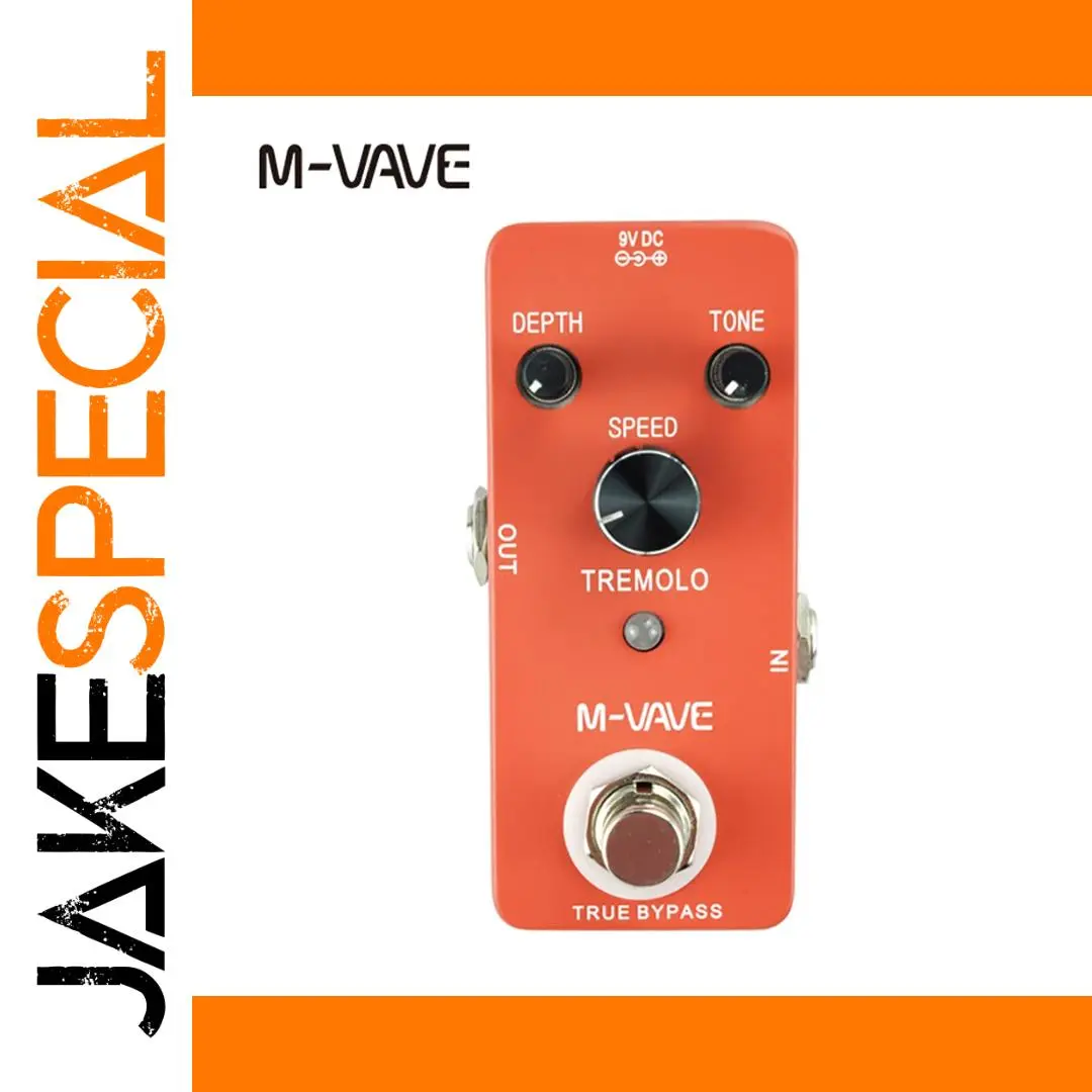 M-VAVE Tremolo Effect Pedal in Orange 1 M-VAVE Tremolo Effect Pedal in Orange