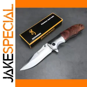 Browning DA51 Folding Knife with Wood Handle