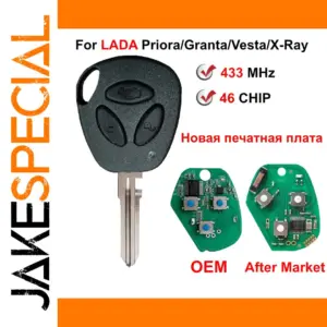 433 MHz ID46 Chip Remote Key for LADA Models