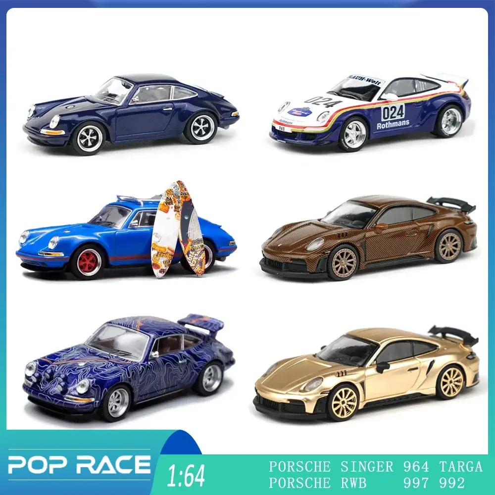 Diecast 1:64 Scale Porsche Singer 964 Targa 2 Diecast 1:64 Scale Porsche Singer 964 Targa - Image 2