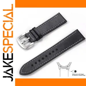 Vintage Leather Watchband for 22mm/20mm Watches