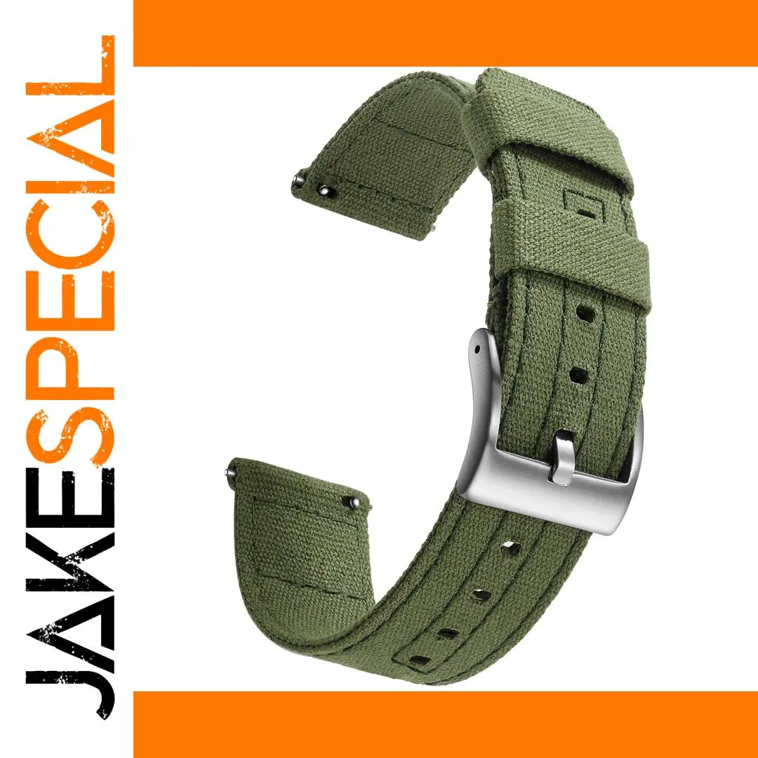 Canvas Quick Release Watch Band 20mm 22mm 1 Canvas Quick Release Watch Band 20mm 22mm