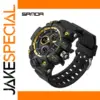 SANDA 6021 Black Gold Sport Watch