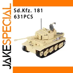 Beige Sd.Kfz. 181 Tank Model Kit 631 Pieces