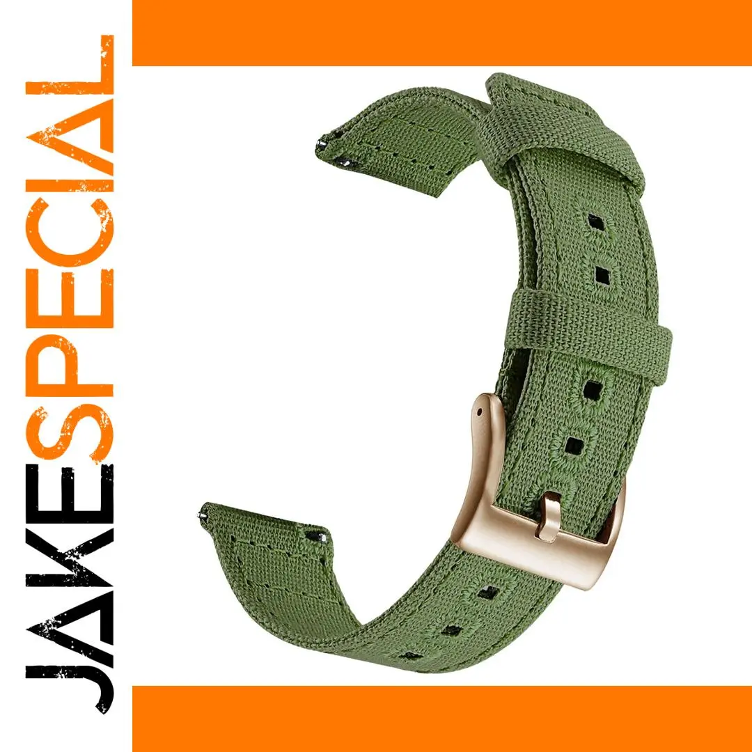 SAMCO Canvas Quick Release Watch Band 22mm 1 SAMCO Canvas Quick Release Watch Band 22mm