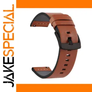 Premium Brown Faux Leather Watch Strap 18-24mm