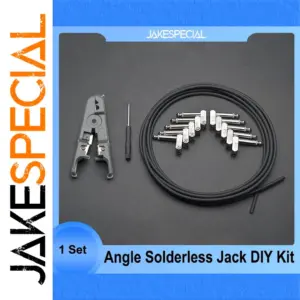 DIY Guitar Pedal Patch Cable Kit with Jacks