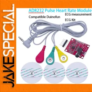 AD8232 ECG Monitoring Module with Electrode Pads