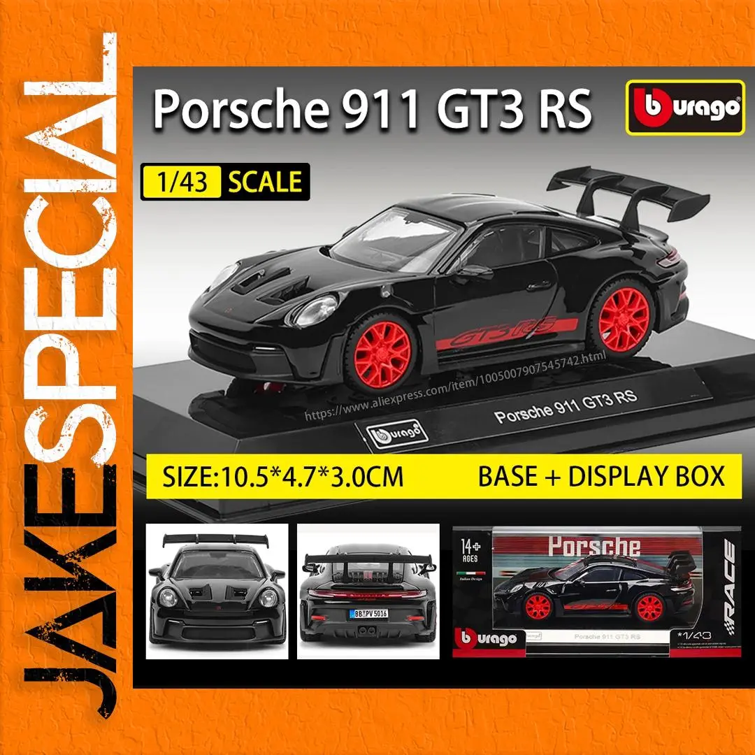 Bburago 1:43 Porsche 911 GT3 RS Model Car 1 Bburago 1:43 Porsche 911 GT3 RS Model Car