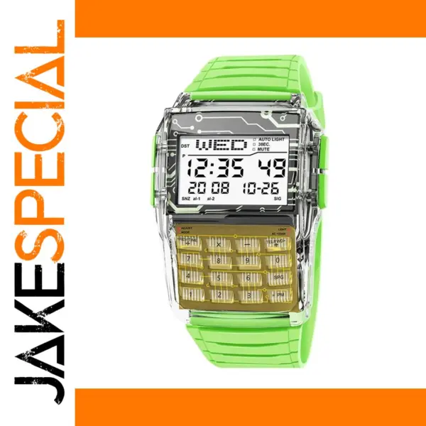 Multi-Function Digital Calculator Watch Luminous