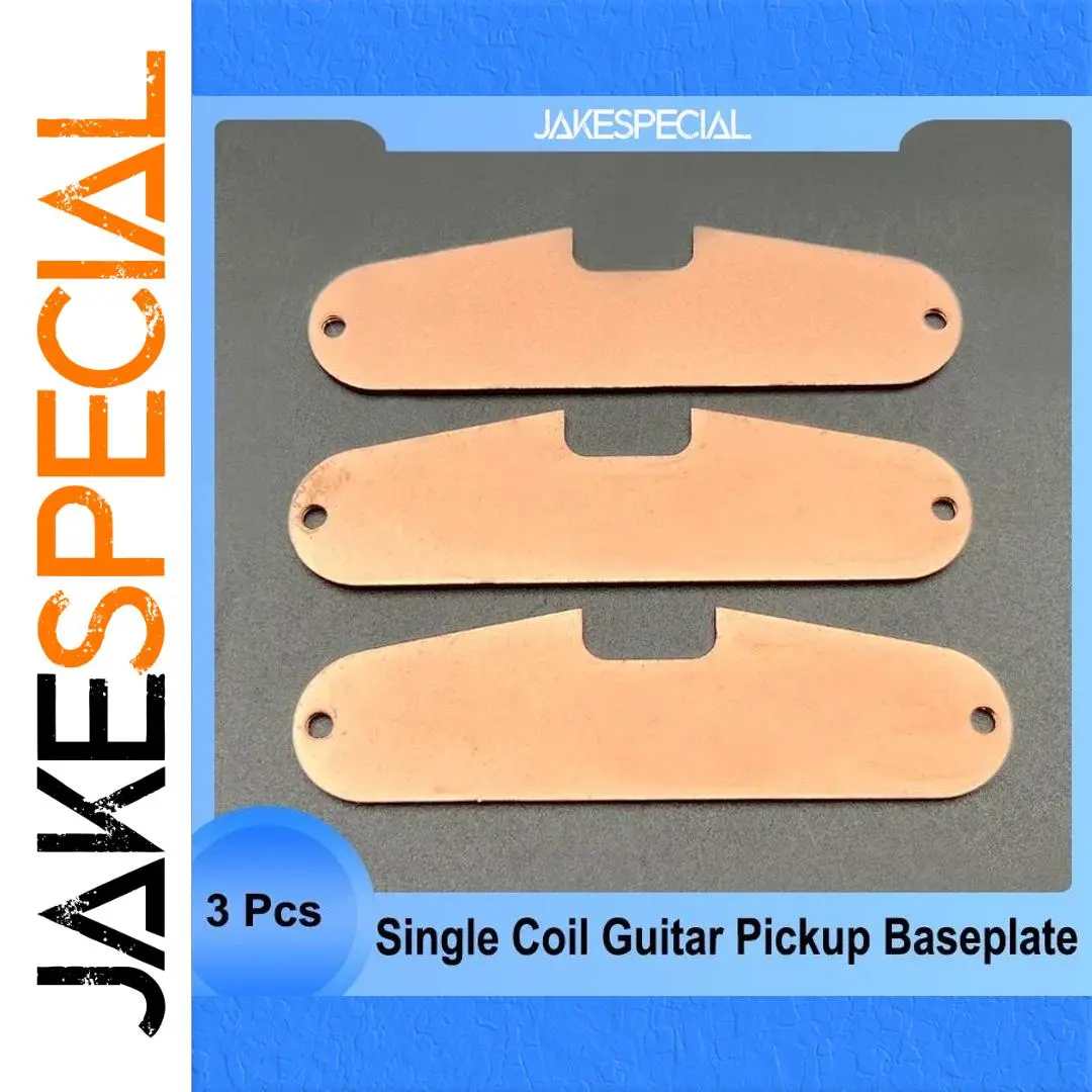 Brass-Plated Pickup Baseplate Set for Guitars 1 Brass-Plated Pickup Baseplate Set for Guitars