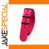 Vibrant Pink Nylon Watch Strap 18-24mm Widths