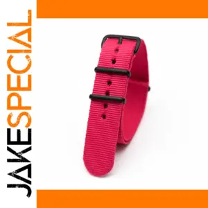 Vibrant Pink Nylon Watch Strap 18-24mm Widths