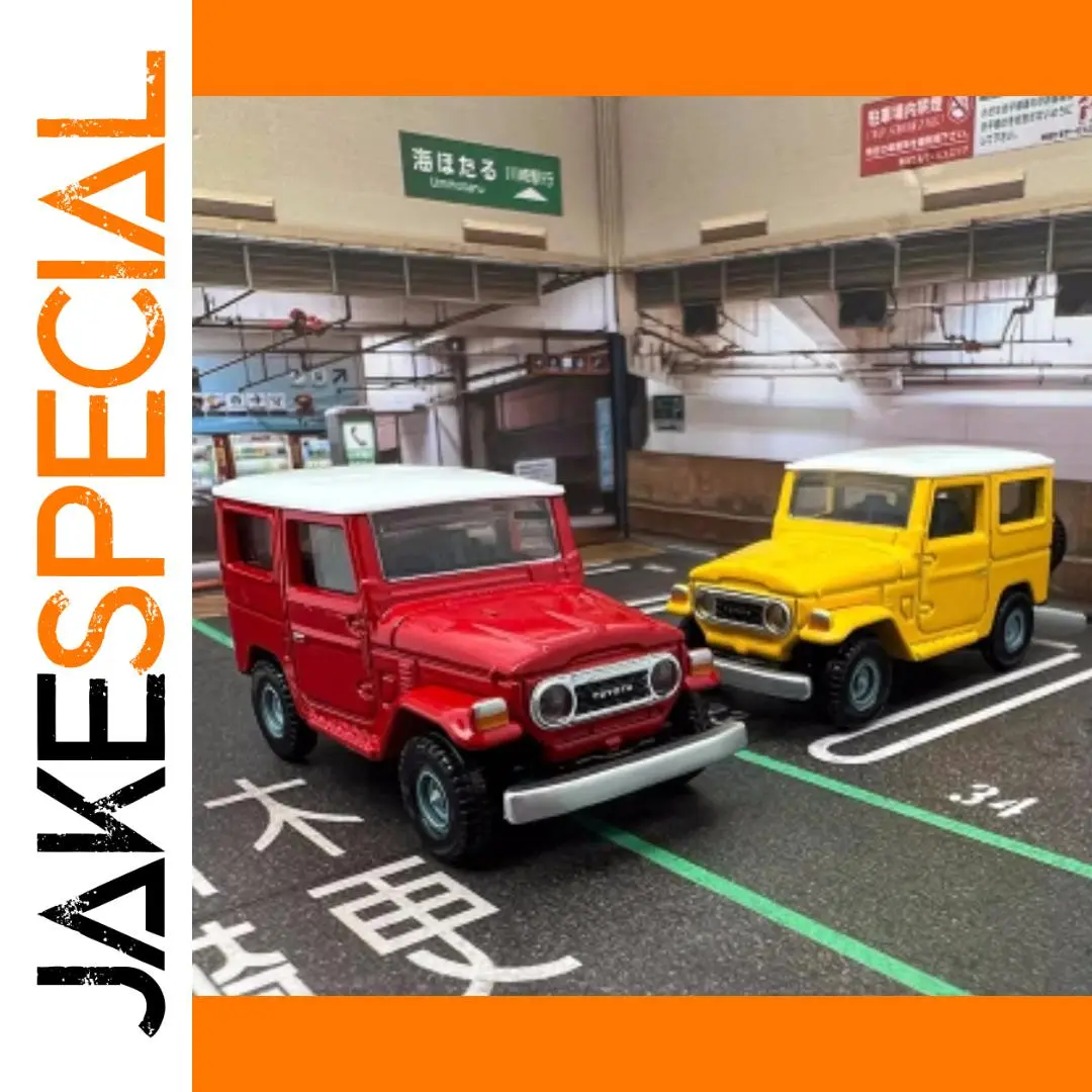 Toyota Land Cruiser SUV Diecast Models Red Yellow 1 Toyota Land Cruiser SUV Diecast Models Red Yellow