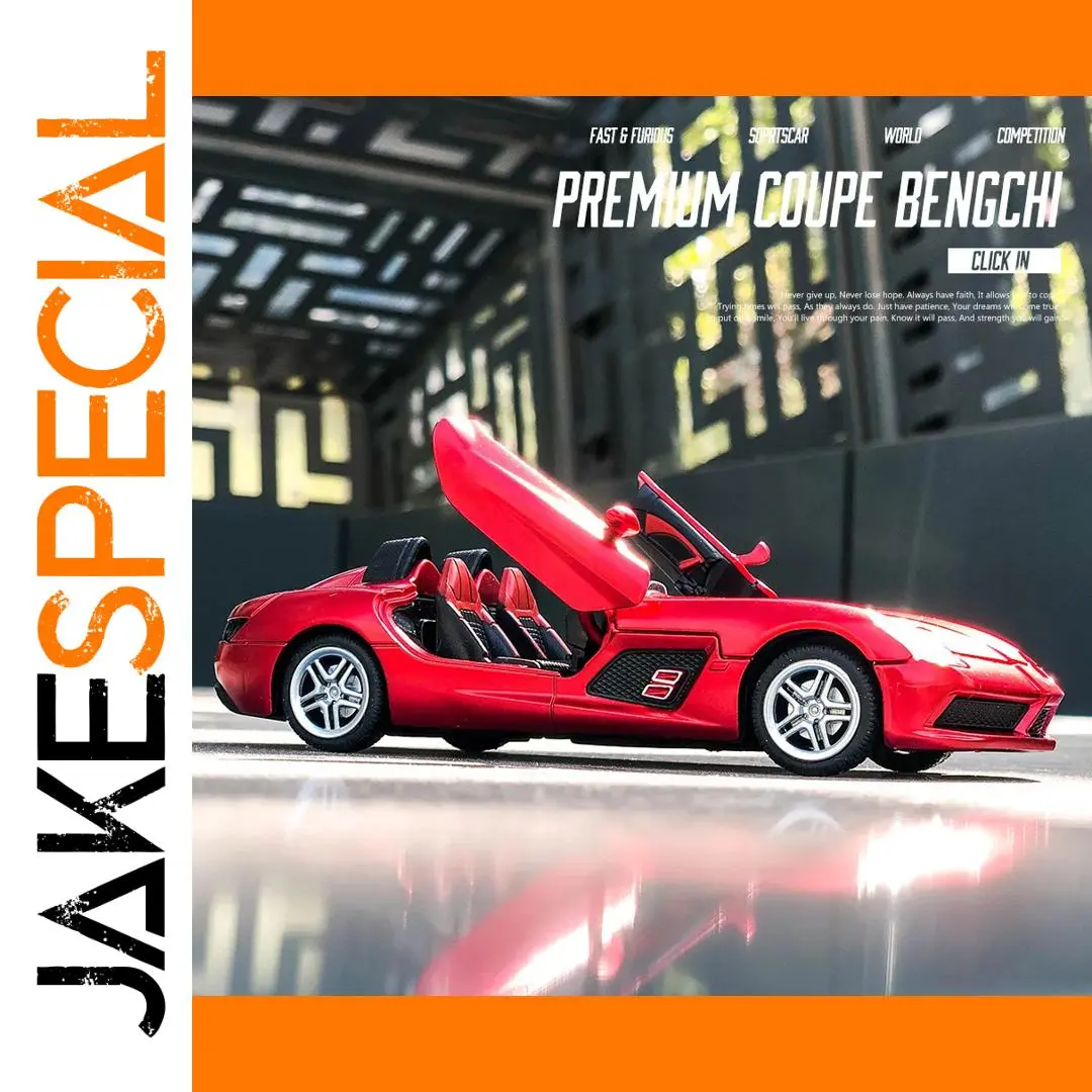 1:32 Scale Red SLR Roadster Convertible Model 1 1:32 Scale Red SLR Roadster Convertible Model