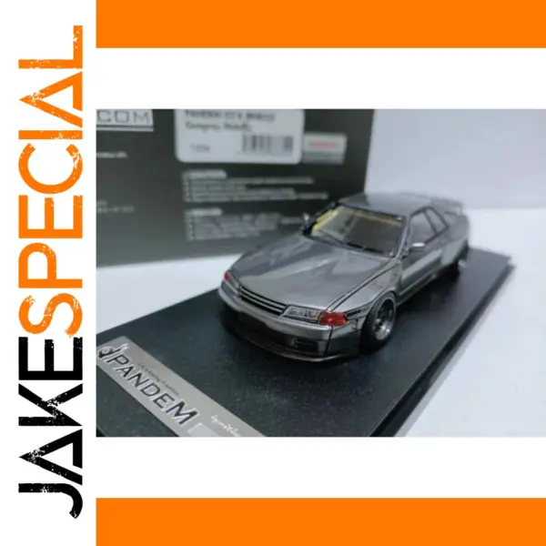 1:43 Scale Pandem GT-R BNR32 Grey Model Car