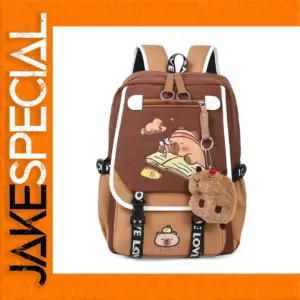 Capybara Backpack with Waterproof Lining