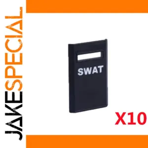 SWAT-Themed Minifigure Shield Set of 10
