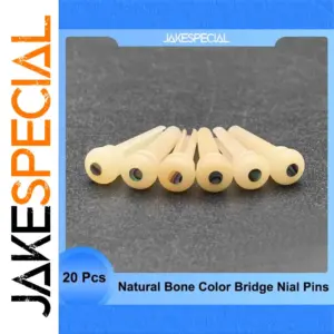 Natural Bone Bridge Pins Set for Acoustic Guitar