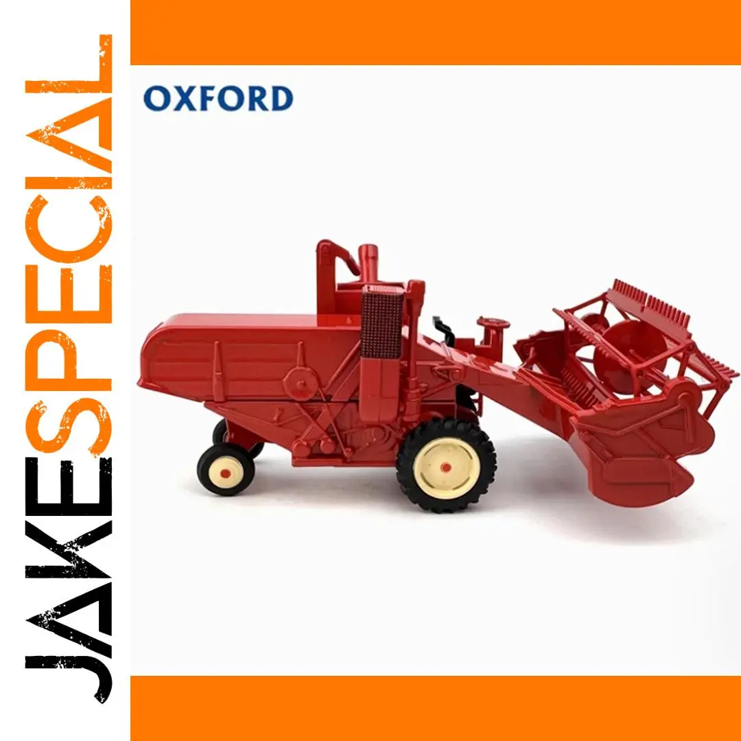 OXFORD 1:76 Scale Red Diecast Farm Harvester 1 OXFORD 1:76 Scale Red Diecast Farm Harvester