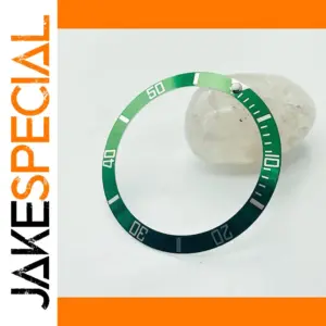 37.5mm Green Aluminum Watch Bezel Insert for Diving Watches