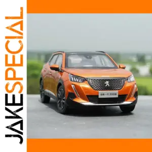 Diecast 1:18 Scale Metallic Orange Peugeot 2008 Model