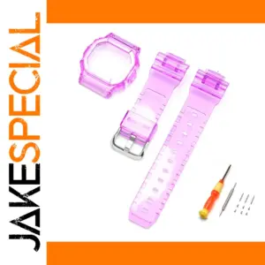 Transparent Purple Silicone Strap for G-Shock