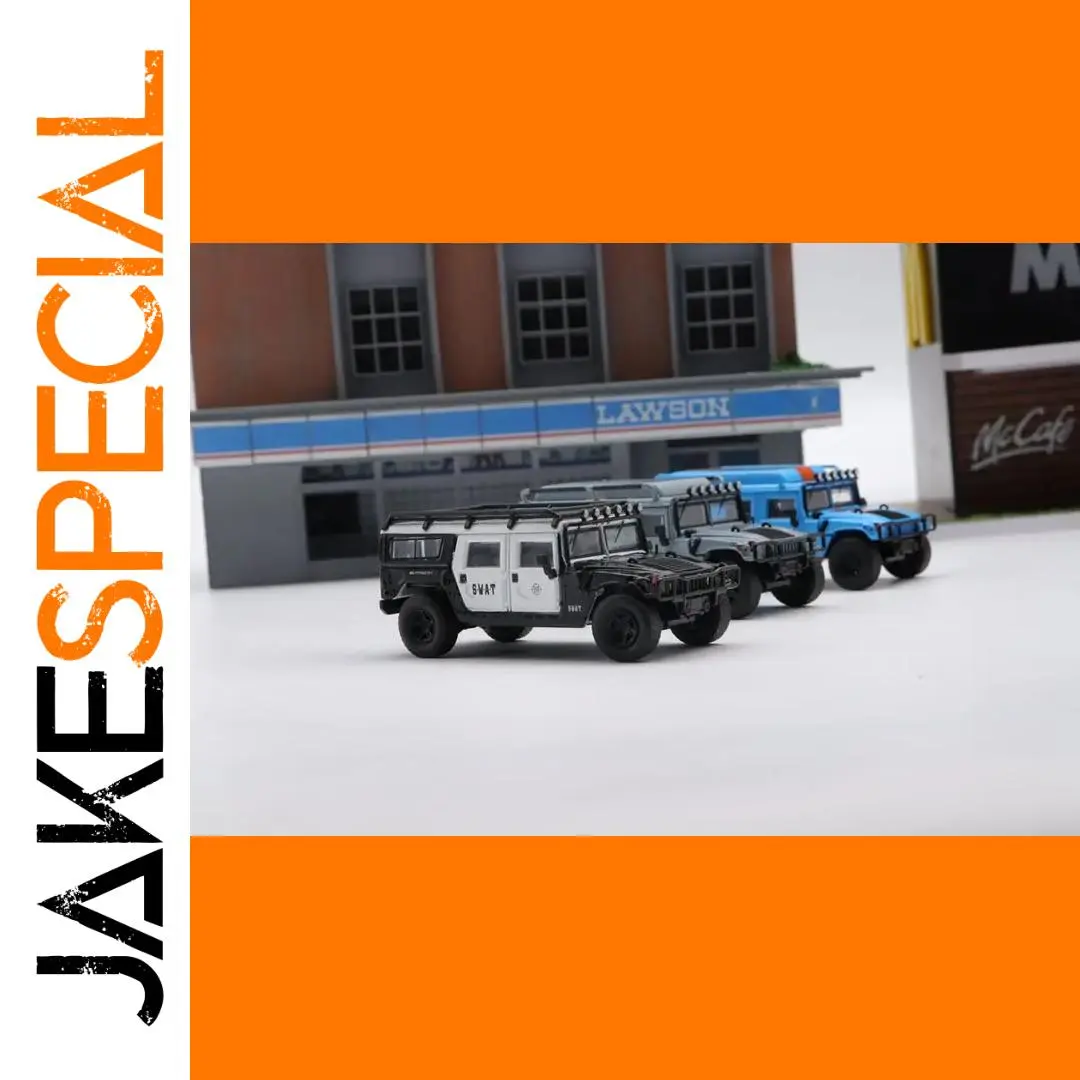 Hummer H1 Diecast Model SWAT Navy Grey 1 Hummer H1 Diecast Model SWAT Navy Grey