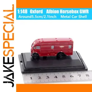 Albion Horsebox Model 1:148 Scale Red