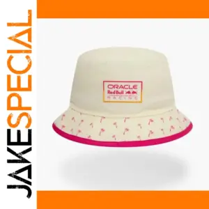 Red Bull Racing Bucket Hat with Pink Trim
