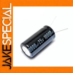 5PCS 25V 10000μF Aluminum Electrolytic Capacitors