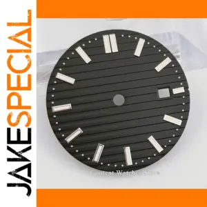 Goutent 31.5mm Black Stainless Steel Watch Dial