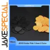 100 Premium Guitar Picks in Black and Orange