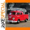1/24 Scale Red Volkswagen T1 Fire Bus Model